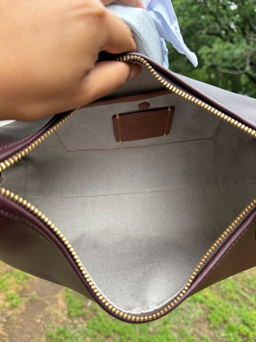 Coach Juliet Shoulder Bag in Black Currant - Picture 8 of 9